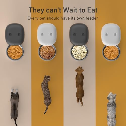 Automatic Cat Feeders - 2L Cat Food Dispenser Easy to Use, Timed Automatic Pet Feeder with Over 180-day Battery Life, 1-6 Meals Dry Food Programmab... - Image 7