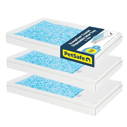 PetSafe ScoopFree Disposable Crystal Cat Litter Tray - Easy Cleaning Box - Refill Tray for Electric Litter Box - Fresh Scent - 4.3 lb Bags - 3 Pack - Image 2