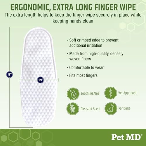 Vet-Frmld Dog Ear Wipes with Aloe & Eucalyptus Oil - Gentle Cleaning for Healthy Ears (50 Count) - Image 7