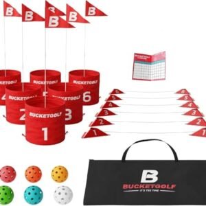 Alternative view of bucketgolf Game The Original Ultimate Backyard Lawn Golf Game for Family, Adults and Kids - Portable 6 Hole Golf Course Play Outdoor, Lawn, Park, Beach, Yard.