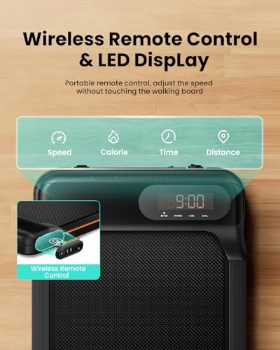 Walking Pad, Under Desk Treadmill with Incline for Home Office 2.5HP Portable Walking Treadmill with 265 Lbs Weight Capacity Walking Machine, Remot... - Image 6