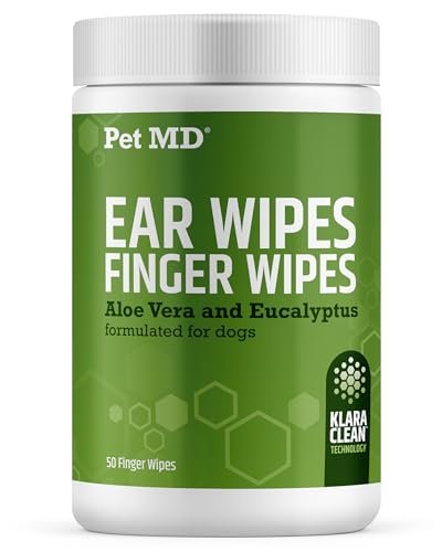 Vet-Frmld Dog Ear Wipes with Aloe & Eucalyptus Oil - Gentle Cleaning for Healthy Ears (50 Count) - Image 2