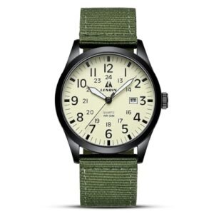 Alternative view of LN LENQIN Mens Watches Unisex Military Sport Nylon Strap Stylish Luminous Fashion Analog Quartz Watch for Men Waterproof Army Tactical Casual Wristwatch