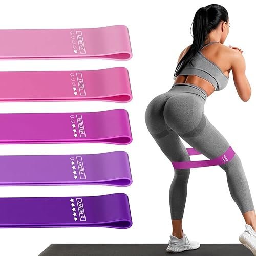 Resistance Loop Exercise Bands, Resistance Bands Exercise Bands for Home Fitness, Stretching, Strength Training, Physical Therapy,Elastic Workout B... - Image 2