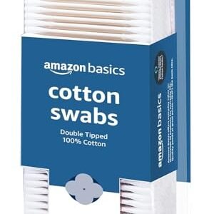 Amazon Basics Cotton Swabs for Personal Hygiene and Baby Care, 500 Count, 1 Pack