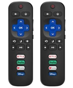 (Pack of 2) Replacement Remote Control Only for Roku TV, Compatible for TCL Roku/Hisense Roku/Onn Roku/Sharp Roku/Element Roku/Westinghouse Roku/Phili - High Quality Product Image