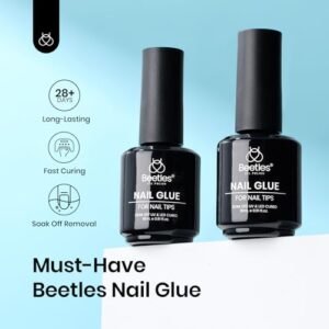 Alternative view of beetles Gel Polish 9 In 1 Gel Nail Glue for Clear Acrylic Nail Tips 2 Pcs 15ml Long Lasting Nail Gel Kit for False Nails Tips, Base Blooming Nail Gel,