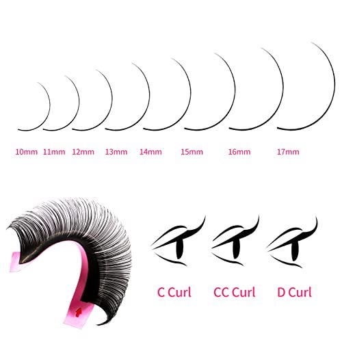 VEYES INC Cashmere Volume Lash Extensions C CC D DD LD L B J M Curl 0.03-0.20 thickness 5-25mm, Super Matte Black Individual Eyelashes Tray, Professional Supplies for Lash Techs (0.03 CC 12mm) - Image 5
