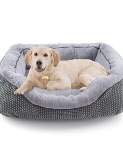 Alternative view of INVENHO Medium Dog Beds for Medium Dogs Washable, Rectangle Dog Bed Medium Size Dog, Orthopedic Dog Bed, Warming Soft Calming Sleeping Puppy Bed Du...