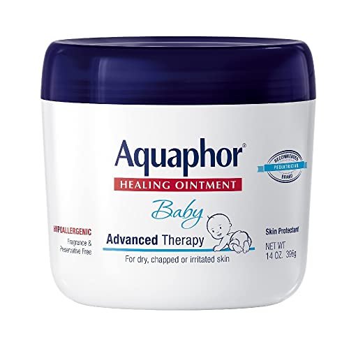 Aquaphor Baby Healing Ointment Advanced Therapy Skin Protectant for Chapped or Dry Skin, Drool Rash and Diaper Rash Ointment, 14 Oz Jar - Image 3