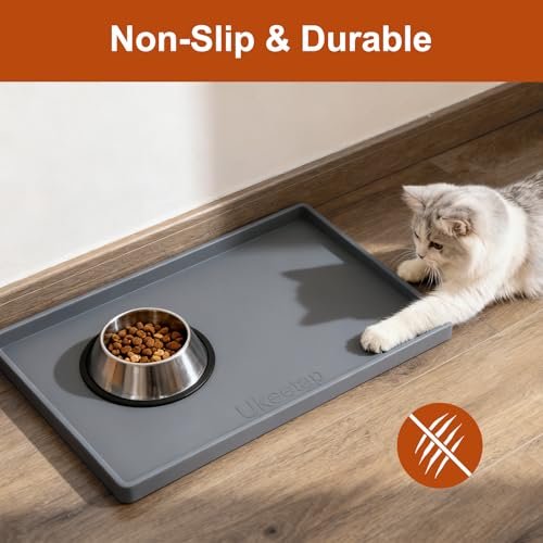 Waterproof Dog & Cat Food Mat - Extra Thick Silicone with Raised Edge, BPA Free, Non-Slip - Image 6