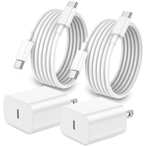 Alternative view of iPhone 17 16 15 Charger Fast Charging,2Pack 20W Apple iPad USB C Wall Chrager Block with 6FT USB C to C Cable for iPhone 17/Pro/Pro Max/17 Air/ 16/16 Pro/16 Pro Max/15/Plus/Pro/Pro Max (White)