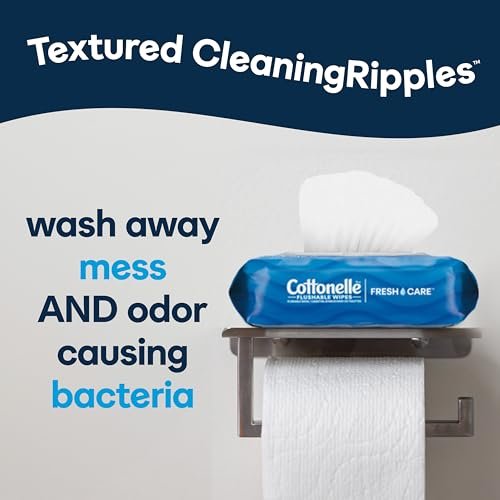 Cottonelle Fresh Feel Flushable Wet Wipes, Adult Wet Wipes, 8 Flip-Top Packs, 42 Wipes Per Pack (336 Total Wipes), Packaging May Vary - Image 7