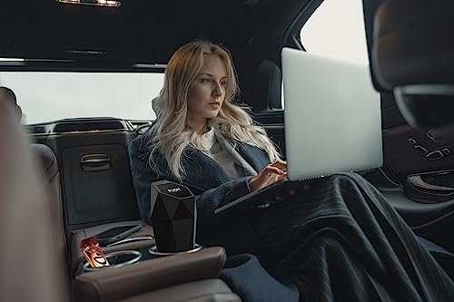 Ginsco Car Trash Can Cup Holder, 2 Pack Mini Trash Can with Lid, Car Accessories for Interior, Leakproof Small Trash Cup for Home with Additional 2 ABS Hooks and 90pcs Trash Bags Black - Image 4