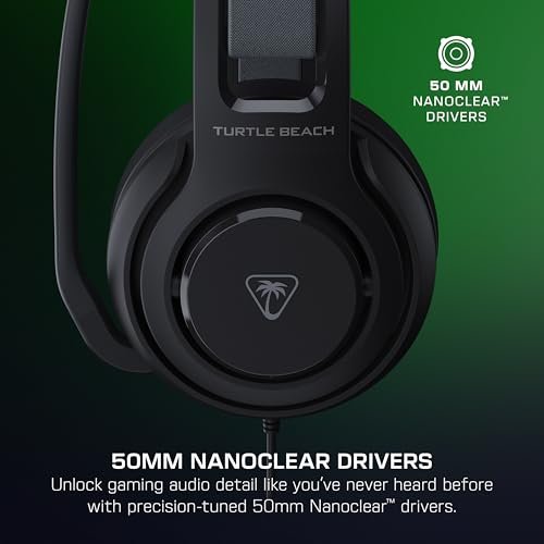 Turtle Beach Atlas 200 Wired Multiplatform Gaming Headset for Xbox, PlayStation, PC w/ 3.5mm Wired Connection - 50mm Nanoclear Drivers, Flip-to-Mut... - Image 3