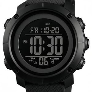 Alternative view of Digital Watch Sports Waterproof Military Back Light Small Watch for Men Black 1426