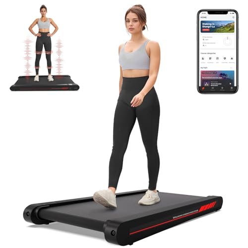 Sperax Walking Treadmill Pad with APP, 3 in 1 Under Desk Treadmill, 400W Low Noise Walking Vibration Pad with Remote Control,Portable Treadmills fo... - Image 2