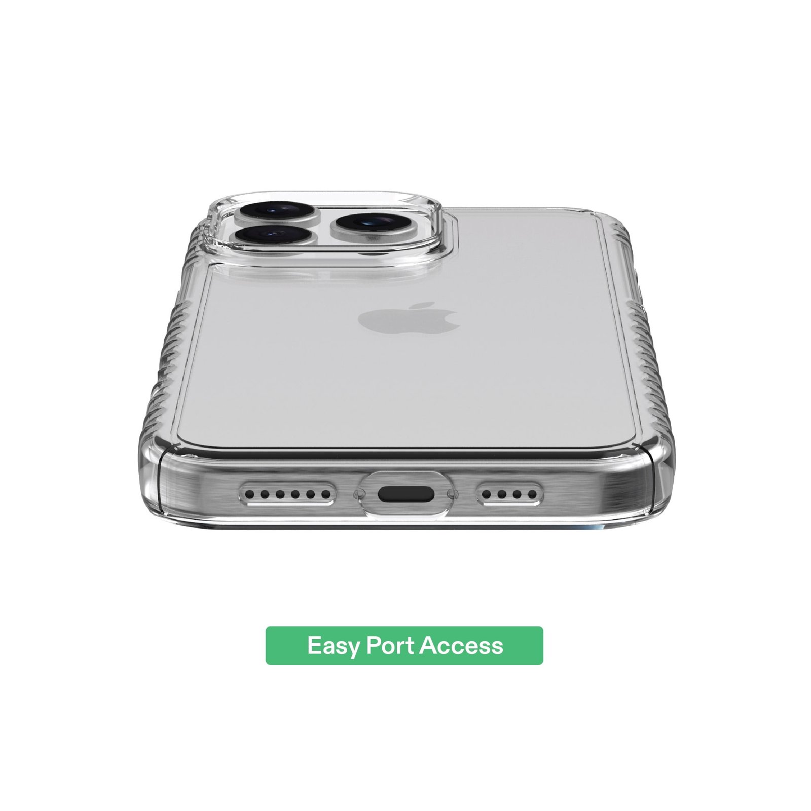 onn Protective Gel Phone Case for iPhone 16 Pro Max - Clear - Image 6