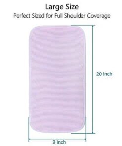 Benoxine Burp Cloths for Baby Girls Organic Cotton Large Burp Clothes Extra Absorbent Soft Burping Rags Spit Up Cloth Sets 8 Pack - High Quality Product Image