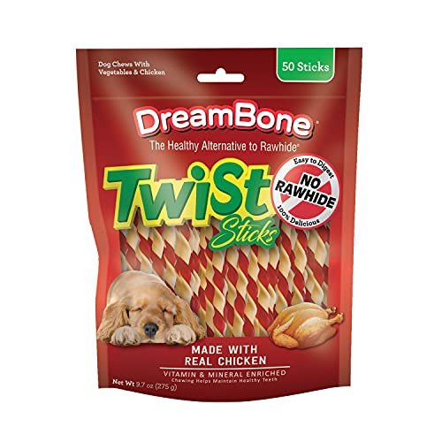 DreamBone Twist Sticks Chews for Dogs, 50 Count, Treat Your Dog to Easy-to-Digest Rawhide-Free Chews Made with Real Vegetables and Chicken - Image 2