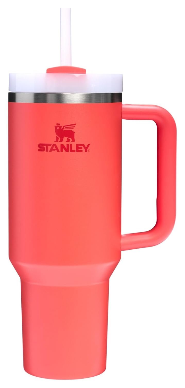 STANLEY Quencher H2.0 Tumbler with Handle and Straw 40 oz | Flowstate 3-Position Lid | Cup Holder Compatible for Travel | Insulated Stainless Steel Cu