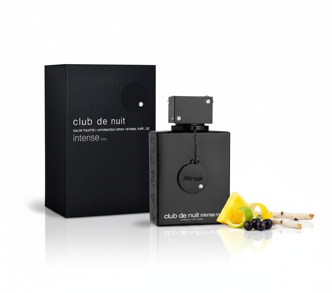 Intense Nighttime Elegance: ARMAF Club de Nuit EDT, 3.6 fl oz, Black New in Box