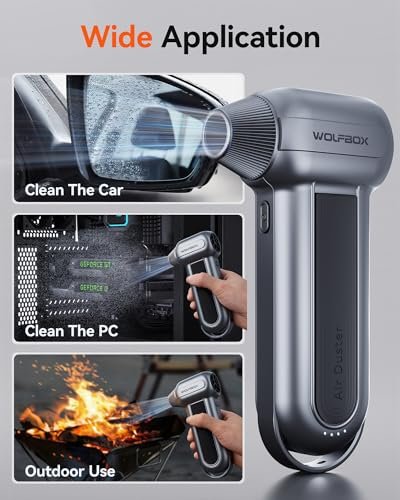 Powerful Cordless Air Duster - 150k RPM Brushless Motor & 3-Gear Adjustment - Image 6