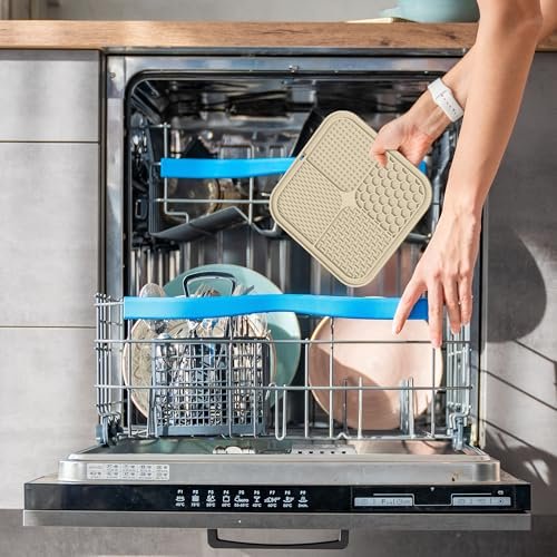 2 Pack Lick Mat for Dogs,Cats,Upgraded 8.5×8.5 inches Licking Mats with Suction Cups,Slow Feeder Licking Pad for Anxiety Relief and Boredom Reducer... - Image 8