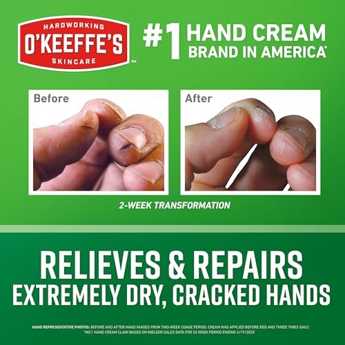 O'Keeffe's Working Hands Hand Cream for Extreme Dryness - 3.4 oz Jar (1 Pack) - Repairing Skincare for Cracked, Dry Hands - Image 2