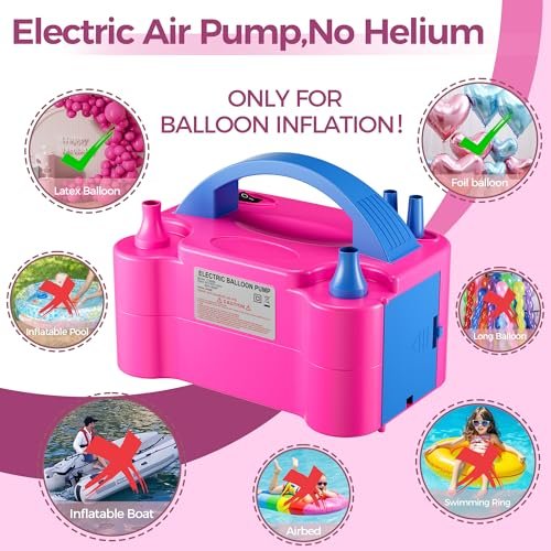 Balloon Pump - Electric Dual Nozzle Air Pump for Balloon, Portable Balloon Blower Save Time and Effort, Balloon Inflator for Parties and Decoration... - Image 6
