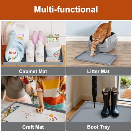 Waterproof Dog & Cat Food Mat - Extra Thick Silicone with Raised Edge, BPA Free, Non-Slip - Image 8