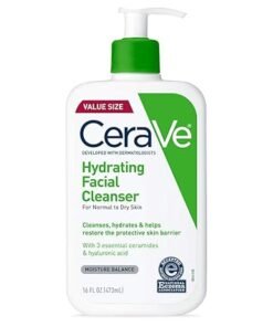 CeraVe Hydrating Facial Cleanser, Moisturizing Face Wash For Dry Skin, Hyaluronic Acid + Ceramides + Glycerin, Hydrating Cleanser For Normal To Dry Sk - High Quality Product Image