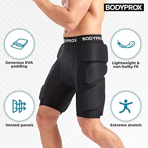 Bodyprox Protective Padded Shorts for Snowboard,Skate and Ski,3D Protection for Hip,Butt and Tailbone - Image 4