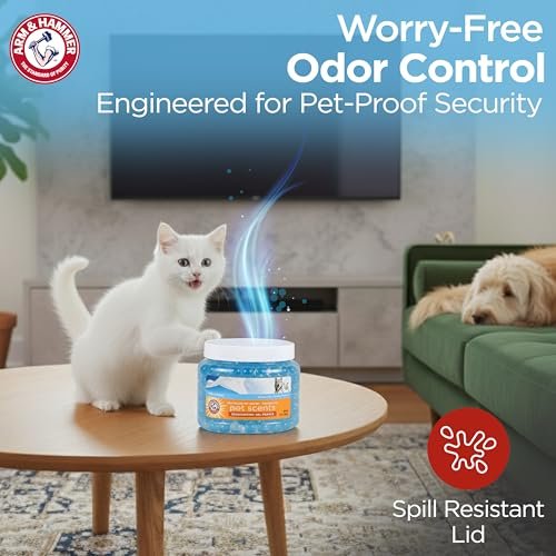 Arm & Hammer for Pets Air Care Pet Scents Deodorizing Gel Beads - Eliminate Odors in Rooms, Closets & Spaces with Long Lasting Freshness - Image 4
