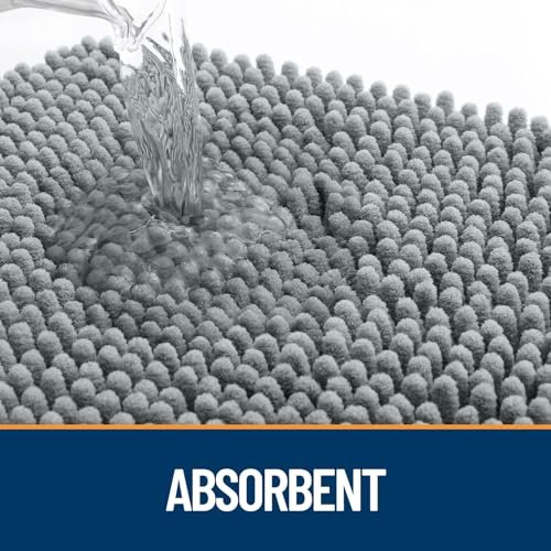 OLANLY Dog Door Mat for Muddy Paws 30x20, Absorbs Moisture and Dirt, Absorbent Non-Slip Washable Doormat, Quick Dry Chenille Mud Mat for Dogs, Entr... - Image 4