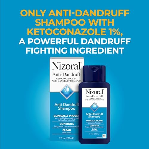 Nizoral Anti-Dandruff Shampoo with 1% Ketoconazole, Fresh Scent, 7 Fl Oz - Image 2