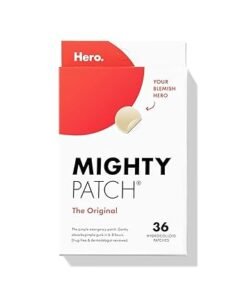 Mighty Patch Original Patch from Hero Cosmetics - #1 Hydrocolloid Acne Pimple Patches for Face, Shrinking Zits & Whiteheads in 1 Use, Nighttime Spot P - High Quality Product Image