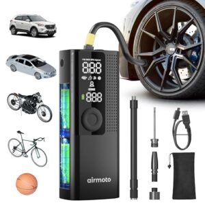 Alternative view of Premium Airmoto Tire Inflator Portable Air Compressor - Air Pump for