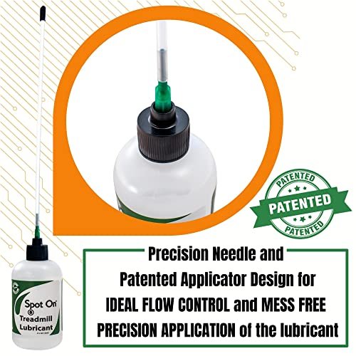 Treadmill Belt Lubricant - Made in The USA - Patented 8 inch Application Tube and Precision Twist Cap - 100% Pure Silicone - Spot On - Image 4