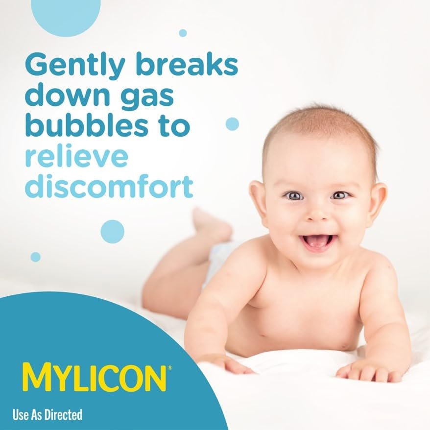 MYLICON Infants Gas Relief Drops for Infants and Babies, Dye Free Formula, 1 Fluid Ounce - Image 3