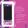 Goody Ouchless Hair Elastics – No Pull, No Breakage, Tangle-Free Hold for Thick, Curly, Coily & Textured Hair – 30 Count, Black, Long-Lasting Ponytail Holders for Women & Men - High Quality Product Image
