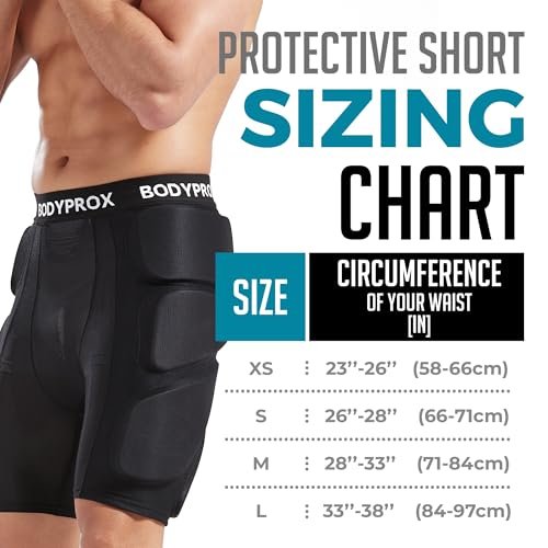 Bodyprox Protective Padded Shorts for Snowboard,Skate and Ski,3D Protection for Hip,Butt and Tailbone - Image 3