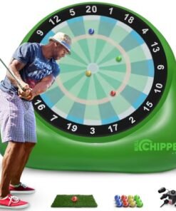 SWOOC Games® – Bull Chipper™ | Giant Golf Darts (Over 6ft Tall) w/ 10+ Golf Games | Backyard Game with Air Pump | Yard Game for Adults | Giant Outdoor Fun for Adults and Family | Outside Activity - High Quality Product Image
