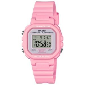 Casio LA20WH Series | Women's Digital Watch | Water Resistant | LED Light | Auto Calendar | Date Display | 1/100 SEC Stopwatch | Regular Time Keeping (HR, Min, SEC, PM, Date, Day) | 5 Yr Batt