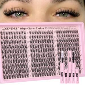 Alternative view of Lash Clusters Kit Wispy Eyelash Clusters Lashes Natural DIY Lash Extension Kit 10-16mm Cluster Eyelash Extensions Kit 300pcs C Curl Individual Lashes Cluster Eyelash (No Tweezers)