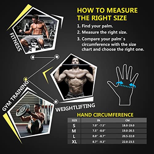 ihuan Ventilated Weight Lifting Gym Workout Gloves with Wrist Wrap Support for Men & Women, Full Palm Protection, for Weightlifting, Training, Fitn... - Image 7