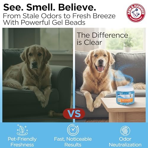 Arm & Hammer for Pets Air Care Pet Scents Deodorizing Gel Beads - Eliminate Odors in Rooms, Closets & Spaces with Long Lasting Freshness - Image 7