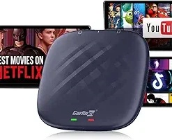 CarlinKit CarPlay Box Streaming Device for Car – YouTube, TikTok, Netflix CarPlay Adapter | Convert Wired to Wireless CarPlay & Android Auto | Android - High Quality Product Image