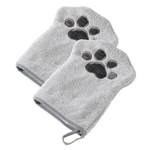 Muddi Mitt Microfiber Reusable Pet Wipes Grooming Towel Glove | Machine-Washable, Soft, Double-Sided Bath Mitt Replaces Wipes | Dirt Odor Removal |... - Image 2