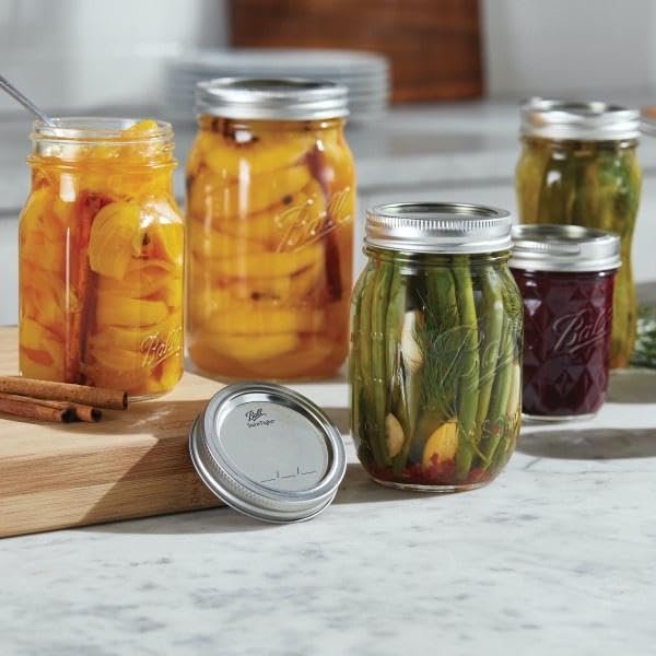 Ball Wide Mouth Glass Mason Jars with Lids and Bands, Used for Canning, Pickling, Juice, Jam, Jelly, Quart Size 32 Ounce (Pack of 2) - Image 7